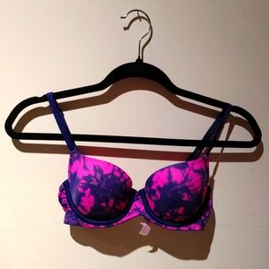 PINK Lightly Lined Tie Dye Bra
